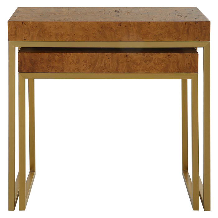Burl-esque Nesting Tables, S/2-Uttermost-Lighting Design Store