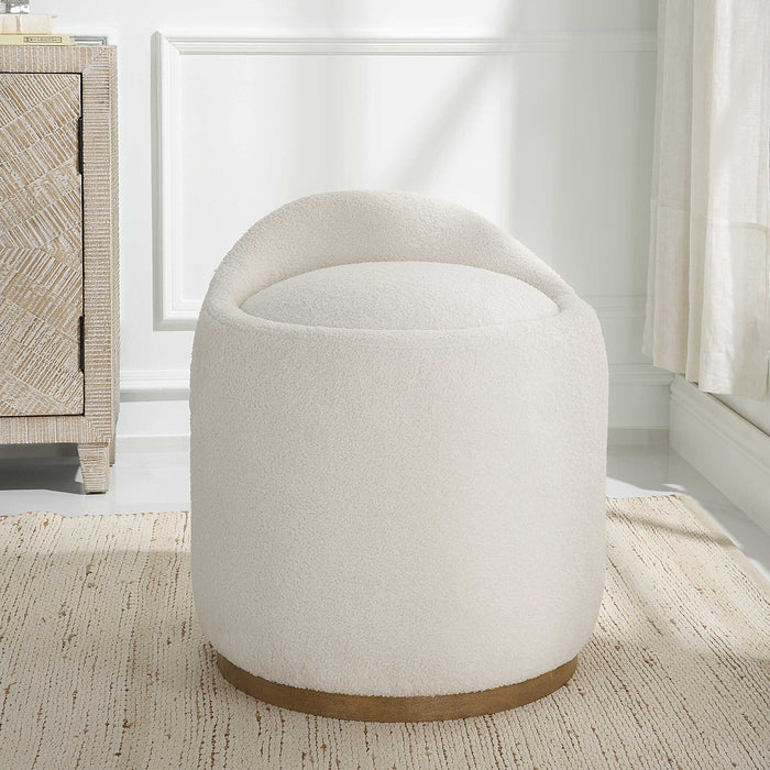 Swirl Ottoman-Uttermost-Lighting Design Store