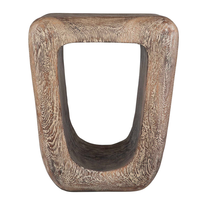 Loophole Accent Stool Natural Wash-Furniture-Uttermost-Lighting Design Store