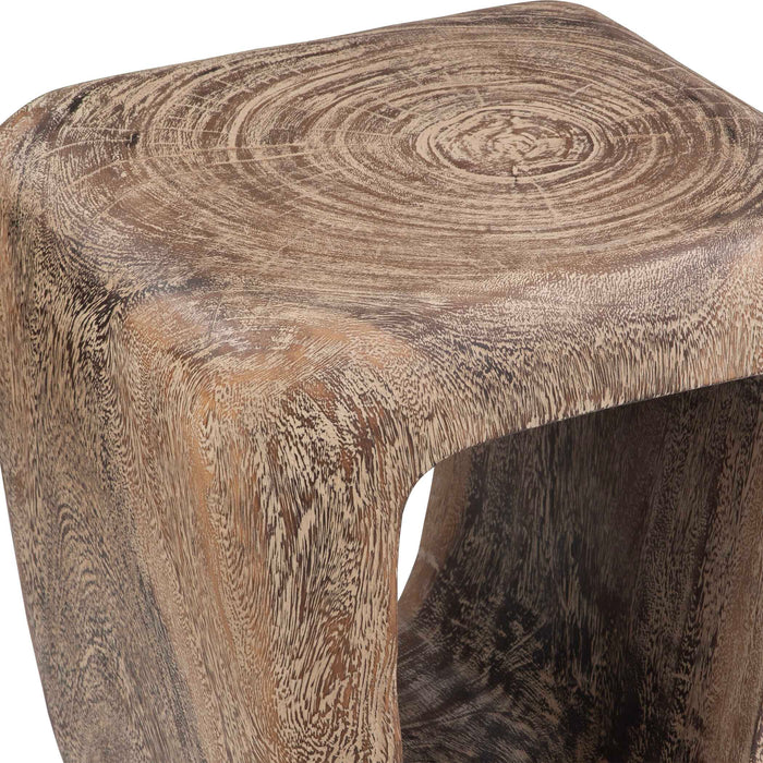 Loophole Accent Stool Natural Wash-Furniture-Uttermost-Lighting Design Store