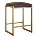 Atticus Counter Stool Antique Brushed Brass-Furniture-Uttermost-Lighting Design Store
