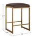 Atticus Counter Stool Antique Brushed Brass-Furniture-Uttermost-Lighting Design Store