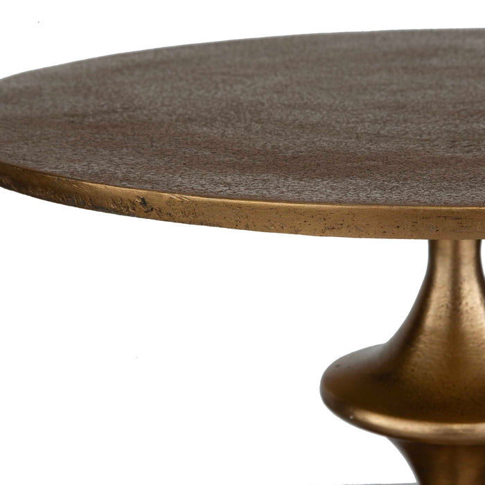 Flight Accent Table Antique Brass-Furniture-Uttermost-Lighting Design Store