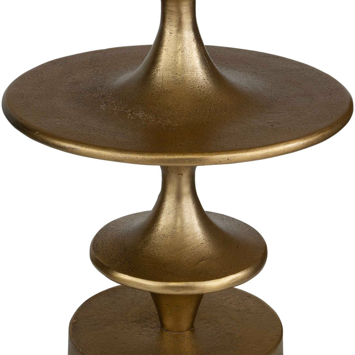 Flight Accent Table Antique Brass-Furniture-Uttermost-Lighting Design Store