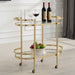 Isabelle Bar Cart Gold Leaf-Furniture-Uttermost-Lighting Design Store
