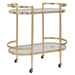 Isabelle Bar Cart Gold Leaf-Furniture-Uttermost-Lighting Design Store