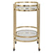 Isabelle Bar Cart Gold Leaf-Furniture-Uttermost-Lighting Design Store