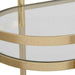 Isabelle Bar Cart Gold Leaf-Furniture-Uttermost-Lighting Design Store
