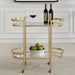 Isabelle Bar Cart Gold Leaf-Furniture-Uttermost-Lighting Design Store