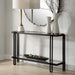 Shadow Console Table Satin Black-Furniture-Uttermost-Lighting Design Store