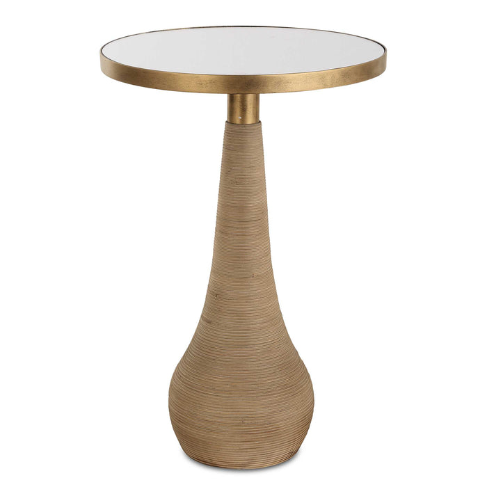 Terra Accent Table Antique Brass-Furniture-Uttermost-Lighting Design Store