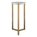 Pietra Drink Table Antique Brass-Furniture-Uttermost-Lighting Design Store