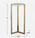 Pietra Drink Table Antique Brass-Furniture-Uttermost-Lighting Design Store