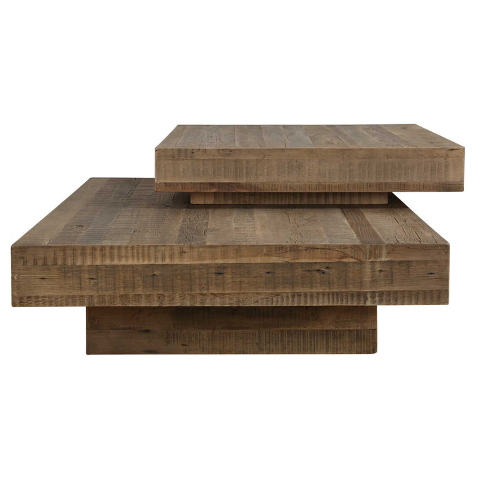 Rustic Planes Coffee Table Solid Wood-Furniture-Uttermost-Lighting Design Store