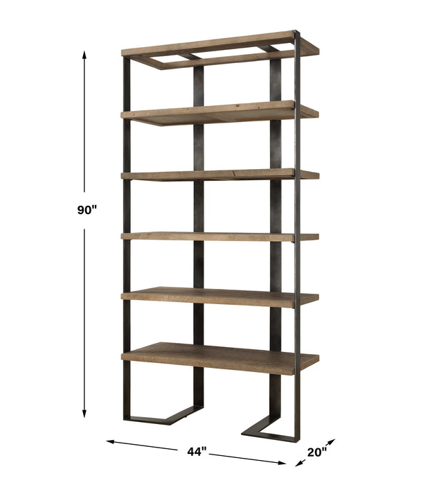Felix Etagere Oxidized Black-Furniture-Uttermost-Lighting Design Store