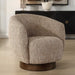 Dunes Swivel Chair Dark Walnut-Furniture-Uttermost-Lighting Design Store