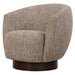 Dunes Swivel Chair Dark Walnut-Furniture-Uttermost-Lighting Design Store