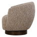 Dunes Swivel Chair Dark Walnut-Furniture-Uttermost-Lighting Design Store