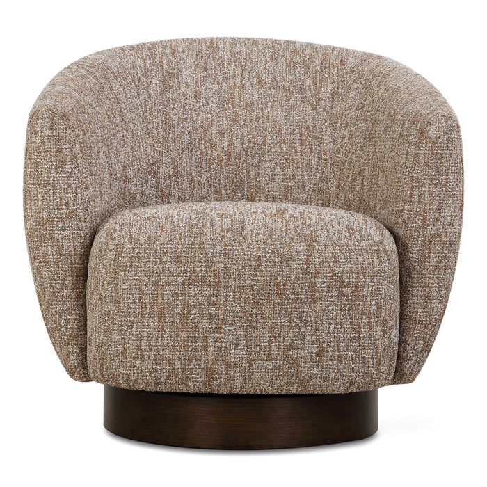 Dunes Swivel Chair Dark Walnut-Furniture-Uttermost-Lighting Design Store