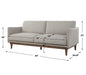 Freefall Sofa Solid Oak-Furniture-Uttermost-Lighting Design Store