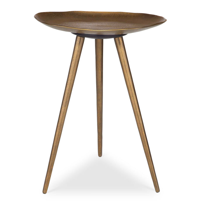 Lily Pad Accent Table Antique Brass-Furniture-Uttermost-Lighting Design Store