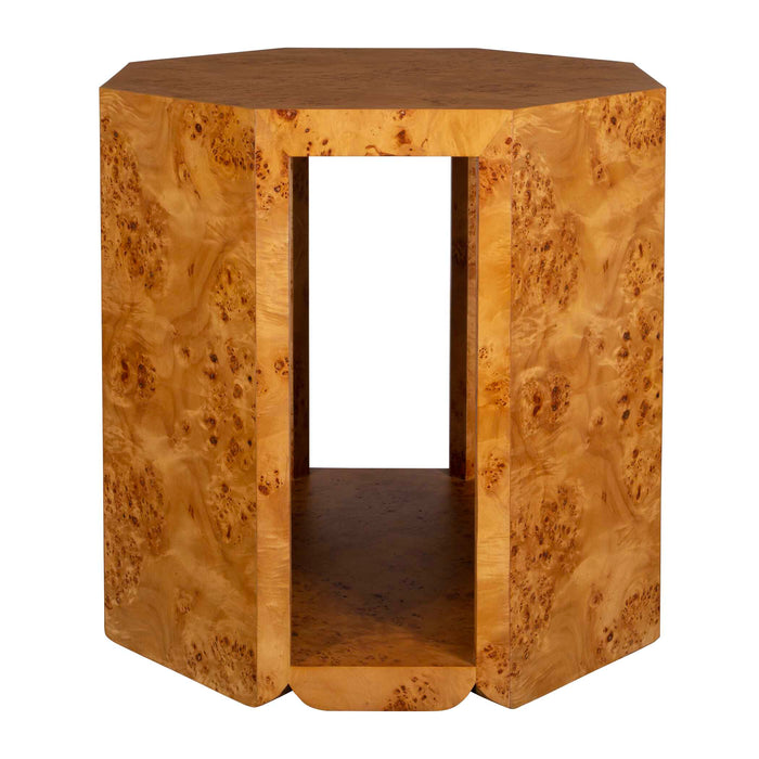 Indus Side Table Natural Poplar Burl-Furniture-Uttermost-Lighting Design Store