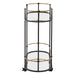 Andre Bar Cart Satin Black-Furniture-Uttermost-Lighting Design Store