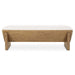 Wedged Bench Soft Ivory-Furniture-Uttermost-Lighting Design Store