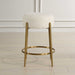 Arles Counter Stool Brushed Brass-Furniture-Uttermost-Lighting Design Store