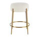 Arles Counter Stool Brushed Brass-Furniture-Uttermost-Lighting Design Store