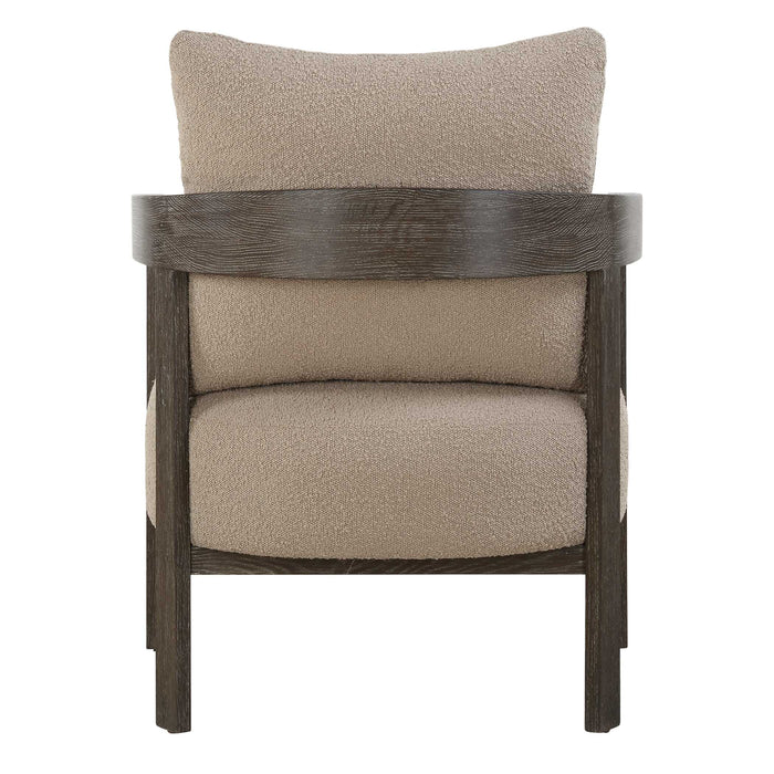Sienna Accent Chair Solid Oak-Furniture-Uttermost-Lighting Design Store