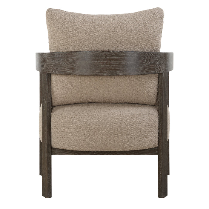 Sienna Accent Chair Solid Oak-Furniture-Uttermost-Lighting Design Store