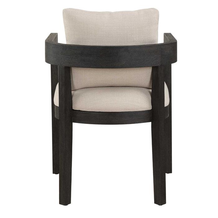 Balboa Dining Chair Oak In A Rich Ebony Stain-Furniture-Uttermost-Lighting Design Store
