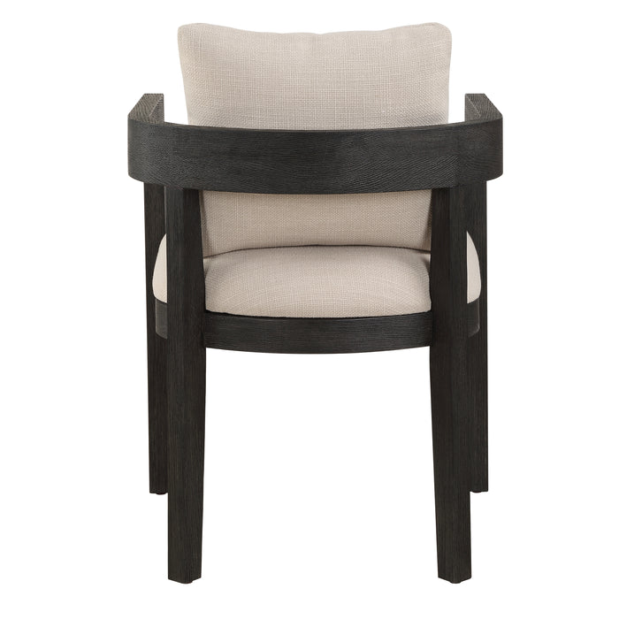 Balboa Dining Chair Oak In A Rich Ebony Stain-Furniture-Uttermost-Lighting Design Store