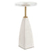 Sora Drink Table Brushed Brass-Furniture-Uttermost-Lighting Design Store
