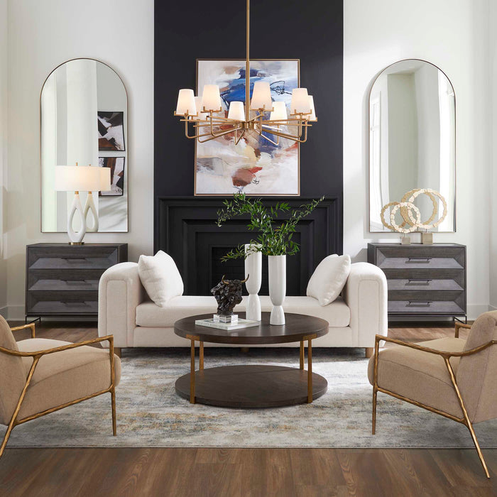 Repose Bench Light Oak-Furniture-Uttermost-Lighting Design Store