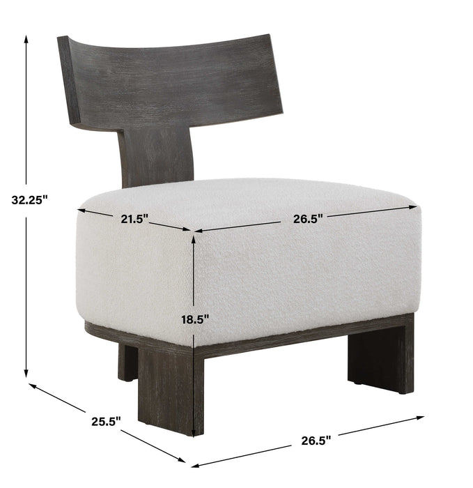 Finlay Accent Chair Dark Walnut-Furniture-Uttermost-Lighting Design Store