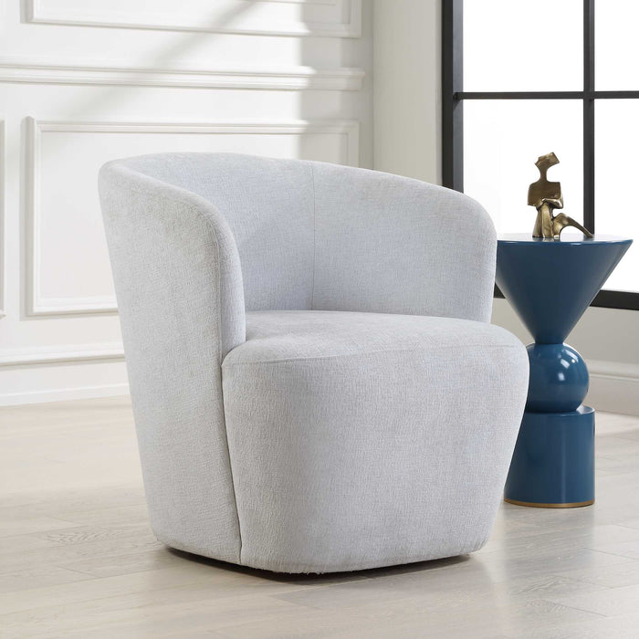 Mist Swivel Chair Solid Wood-Furniture-Uttermost-Lighting Design Store