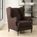Serpentine Accent Chair Weathered Light Walnut-Furniture-Uttermost-Lighting Design Store