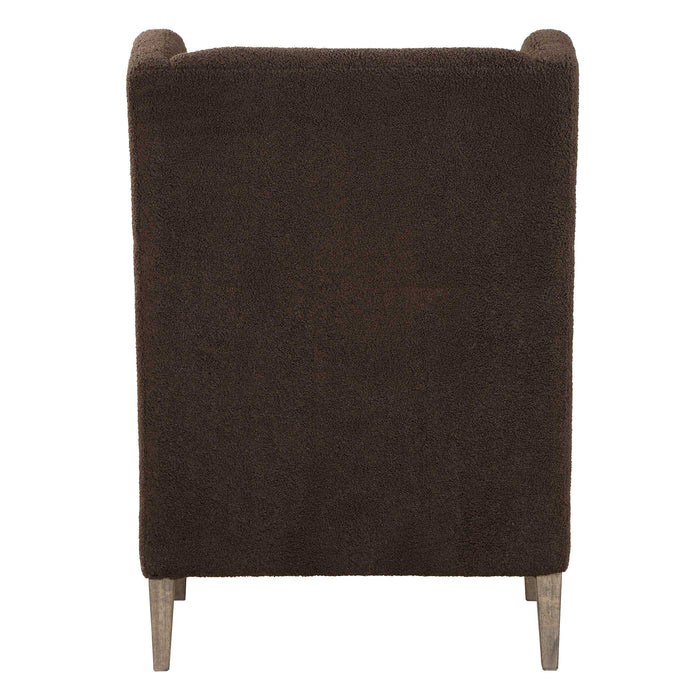 Serpentine Accent Chair Weathered Light Walnut-Furniture-Uttermost-Lighting Design Store