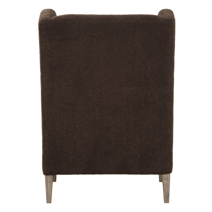 Serpentine Accent Chair Weathered Light Walnut-Furniture-Uttermost-Lighting Design Store