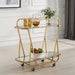 Swain Serving Cart Antique Brass-Furniture-Uttermost-Lighting Design Store