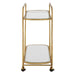Swain Serving Cart Antique Brass-Furniture-Uttermost-Lighting Design Store