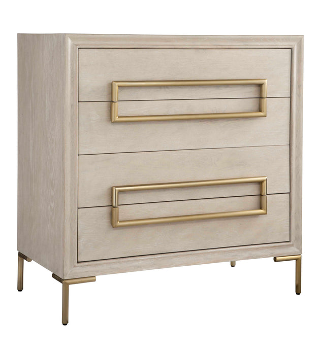 Alessia Accent Chest Brushed Brass-Furniture-Uttermost-Lighting Design Store