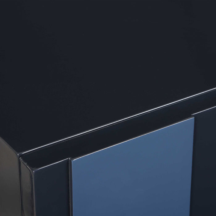 Valeria Cabinet Glossy Cobalt Blue-Furniture-Uttermost-Lighting Design Store