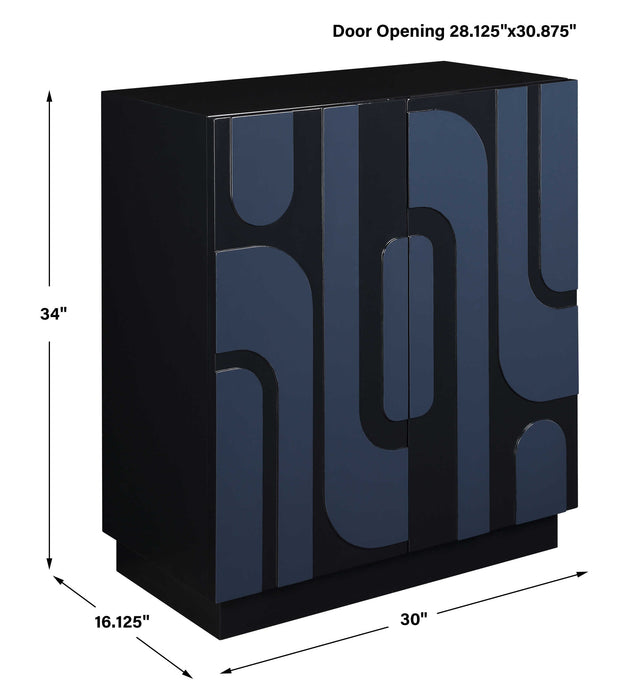 Valeria Cabinet Glossy Cobalt Blue-Furniture-Uttermost-Lighting Design Store