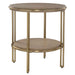 Elise Side Table Brushed Brass-Furniture-Uttermost-Lighting Design Store