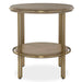 Elise Side Table Brushed Brass-Furniture-Uttermost-Lighting Design Store