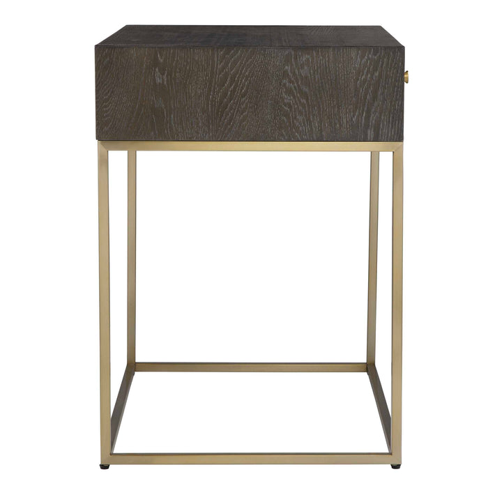 Armistead Side Table Dark Walnut-Furniture-Uttermost-Lighting Design Store