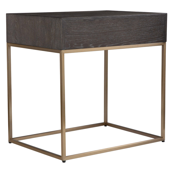 Armistead Side Table Dark Walnut-Furniture-Uttermost-Lighting Design Store